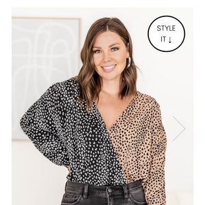 Pink lily body suit. NWOT